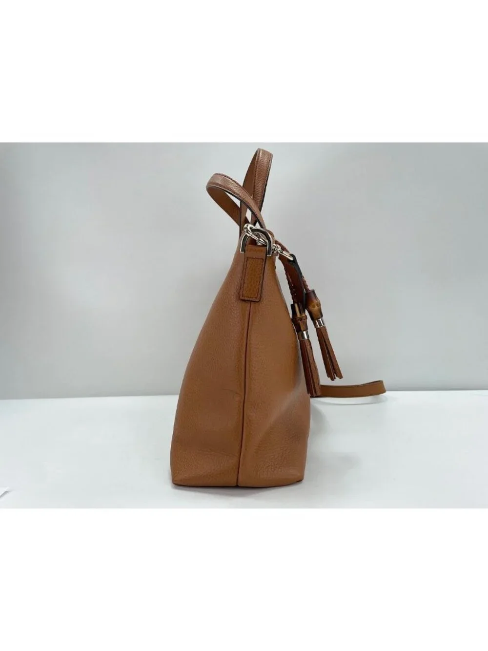 Gucci Tote Bag Bamboo Brown